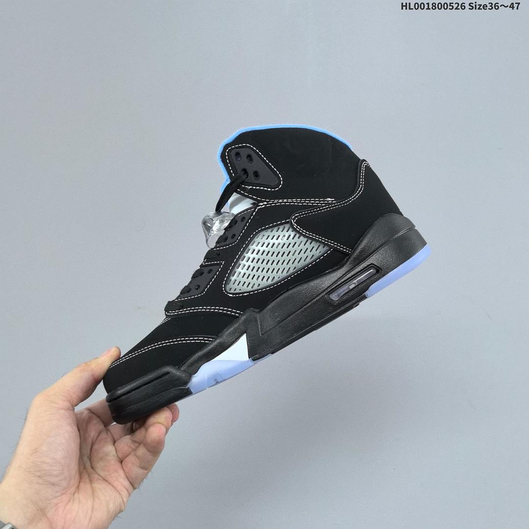 A Air Jordan 5 Retro "Black University Blue" AJ5 5 aj5 5 - foto 4