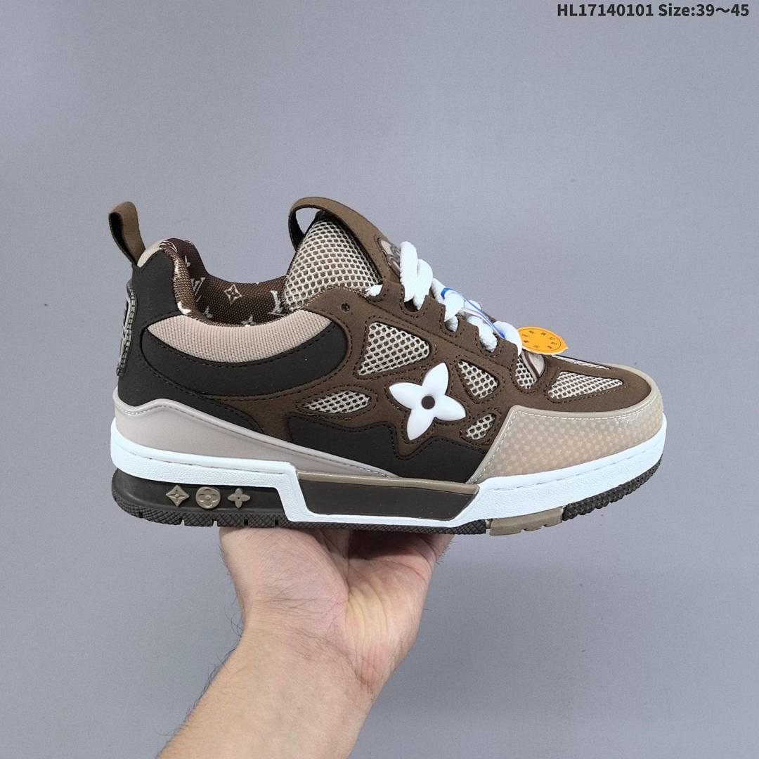 Louis Vuitton Trainer Sneaker Low LV ID Size 45 - foto 6