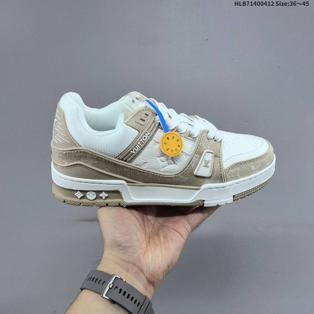 Louis Vuitton Trainer Sneaker Low LV ID Size 45 - foto 2
