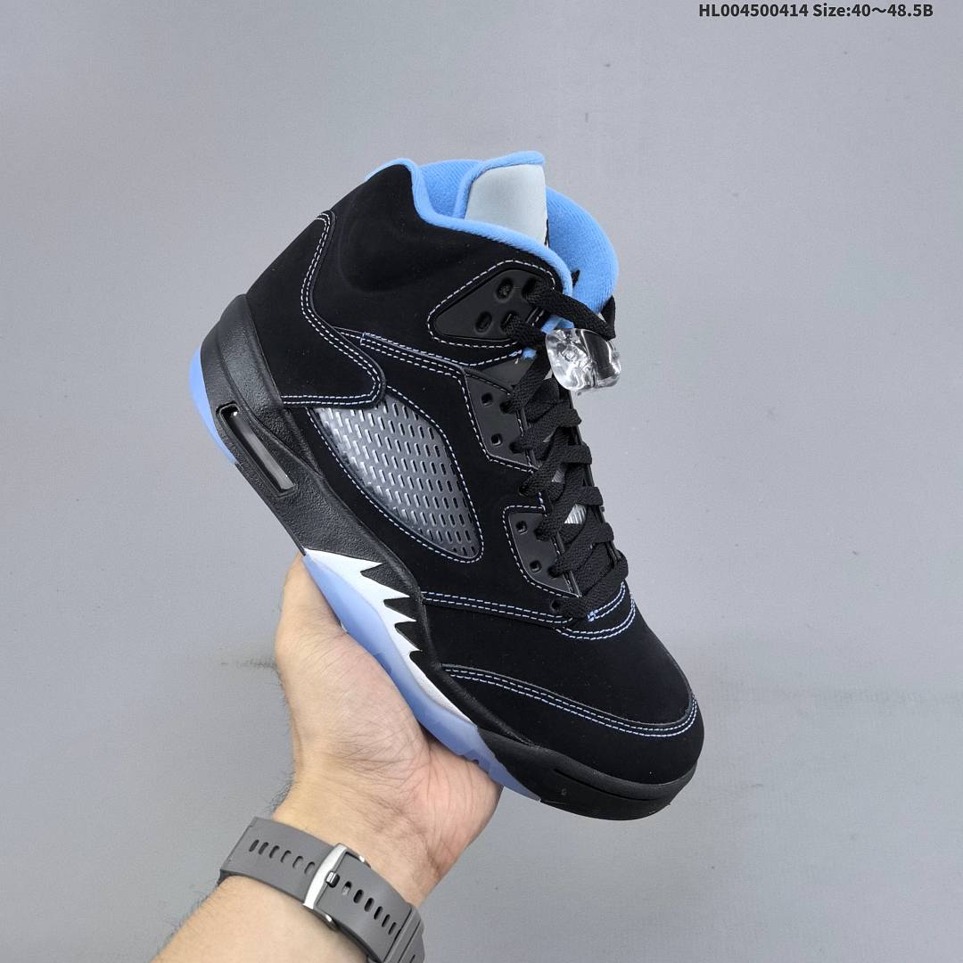 Air Jordan 5 Retro "Black University Blue" AJ5 5 aj5 5 - foto 3