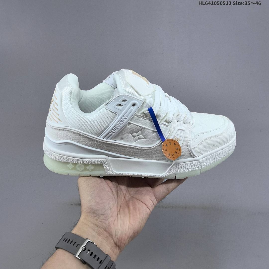 Louis Vuitton Trainer Sneaker Low LV ID Size 46 - foto 2