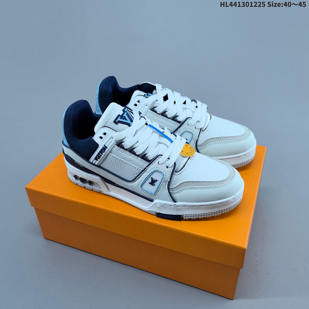 Louis Vuitton Trainer Sneaker Low LV ID Size 45 - foto 2