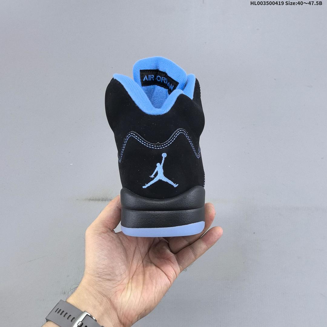 Air Jordan 5 Retro "Black University Blue" AJ5 5 aj5 5 - foto 6