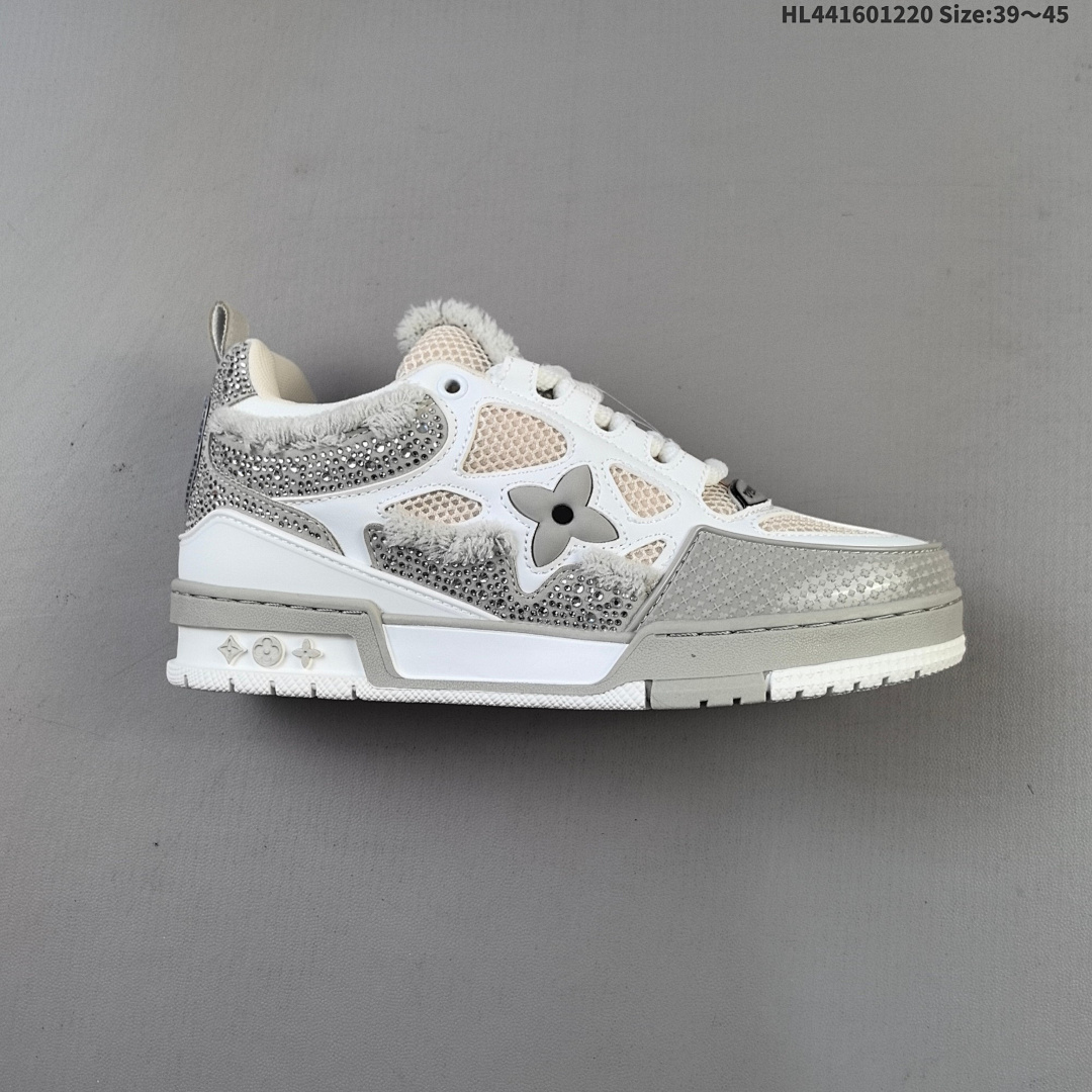 Louis Vuitton Trainer Sneaker Low LV ID Size 45 - foto 9