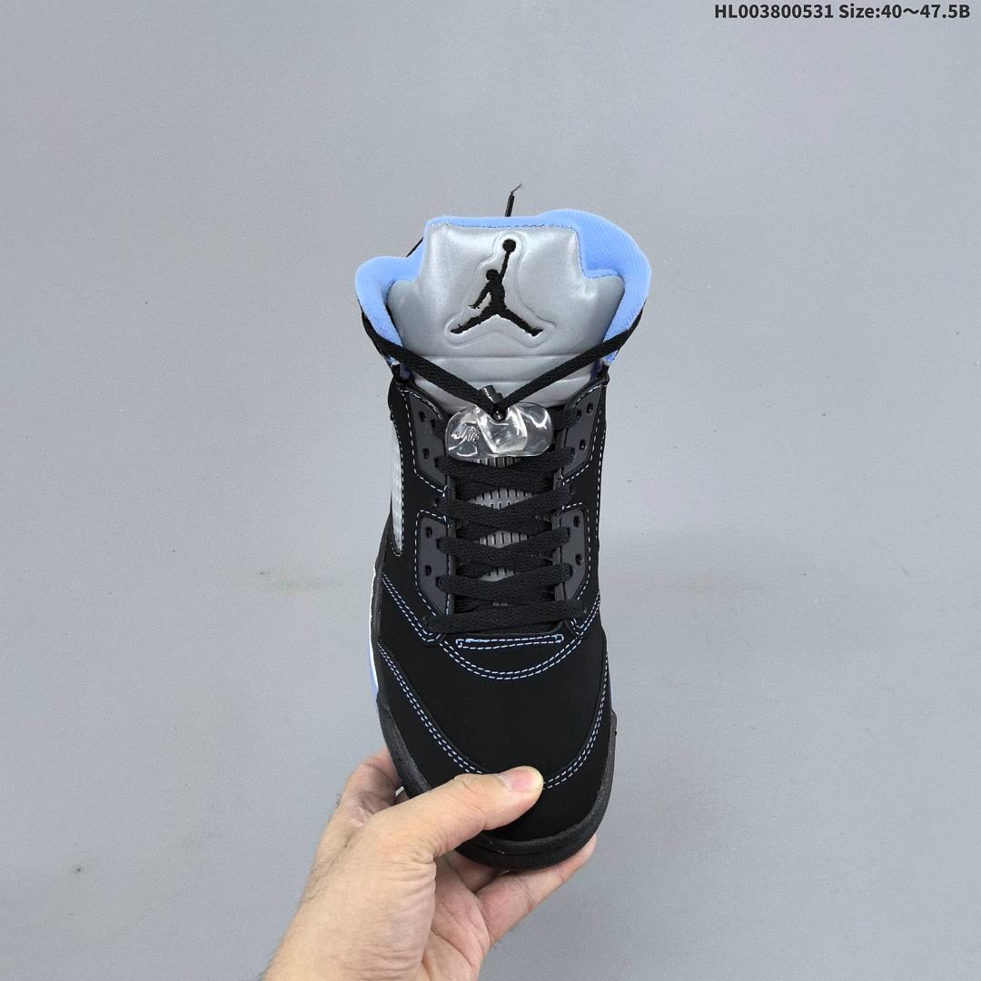 Air Jordan 5 Retro "Black University Blue" AJ5 5 aj5 5 - foto 5