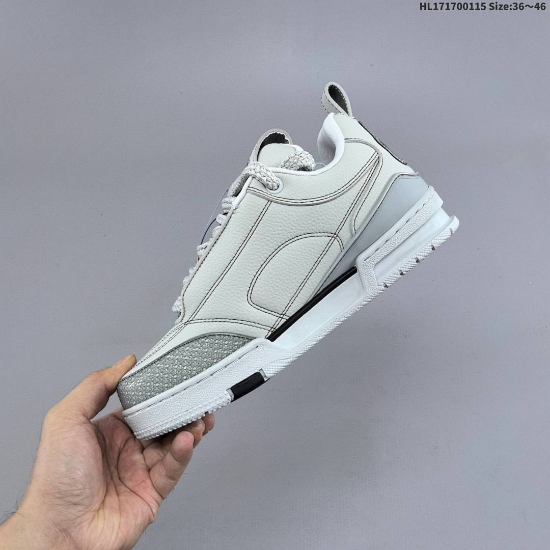 Louis Vuitton Trainer Sneaker Low LV ID Size 46 - foto 3