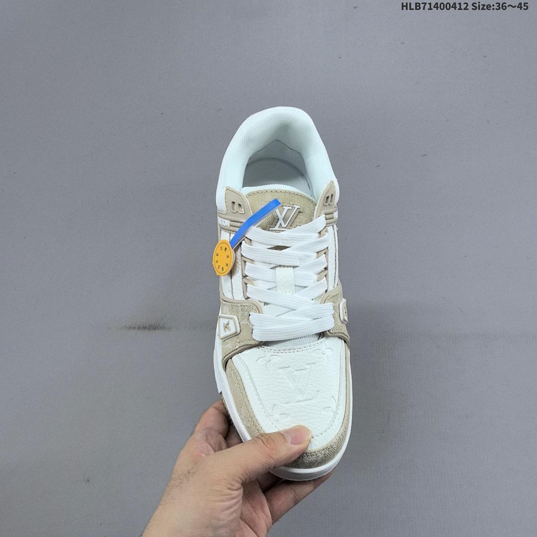 Louis Vuitton Trainer Sneaker Low LV ID Size 45 - foto 5