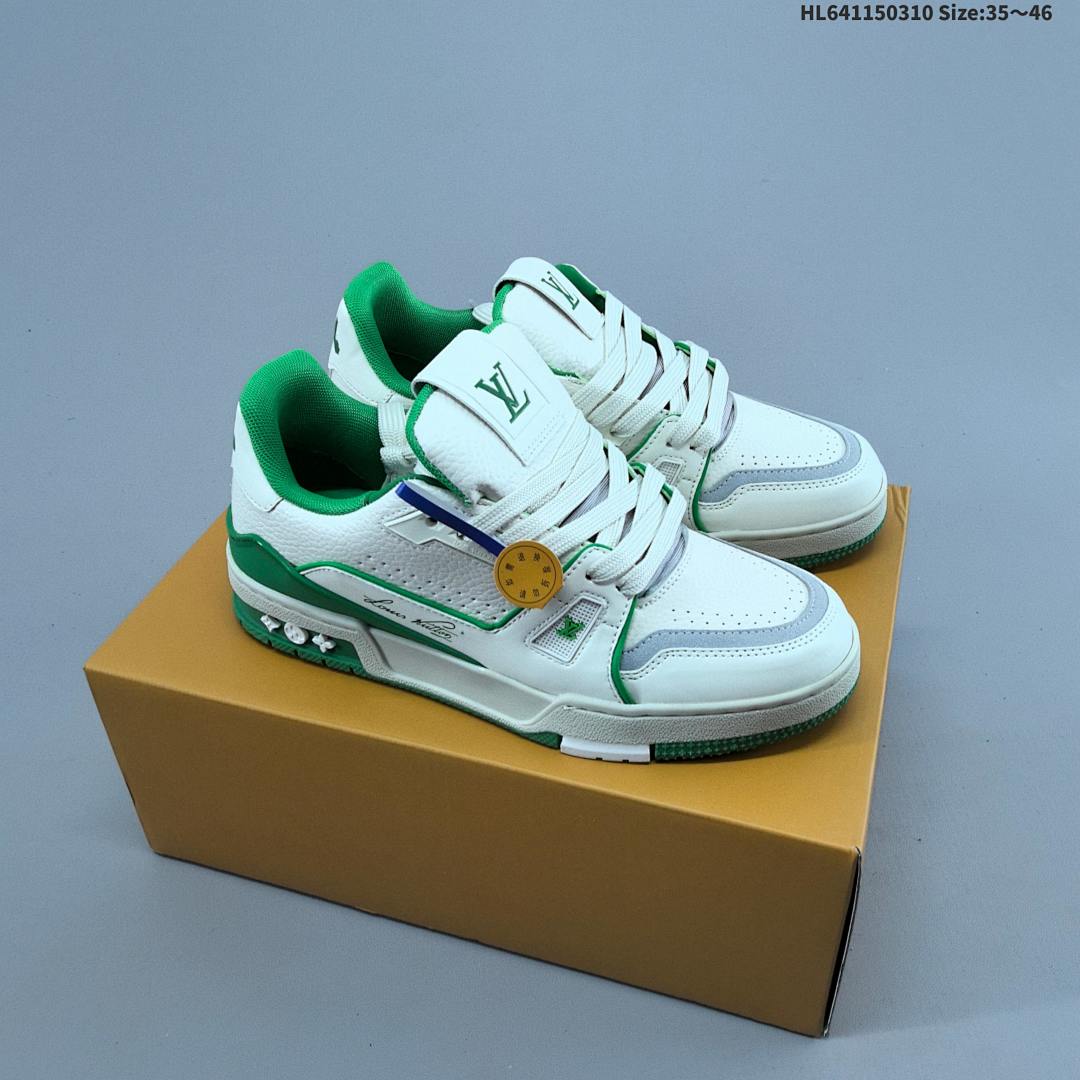 Louis Vuitton Trainer Sneaker Low LV ID Size 46 - foto 3