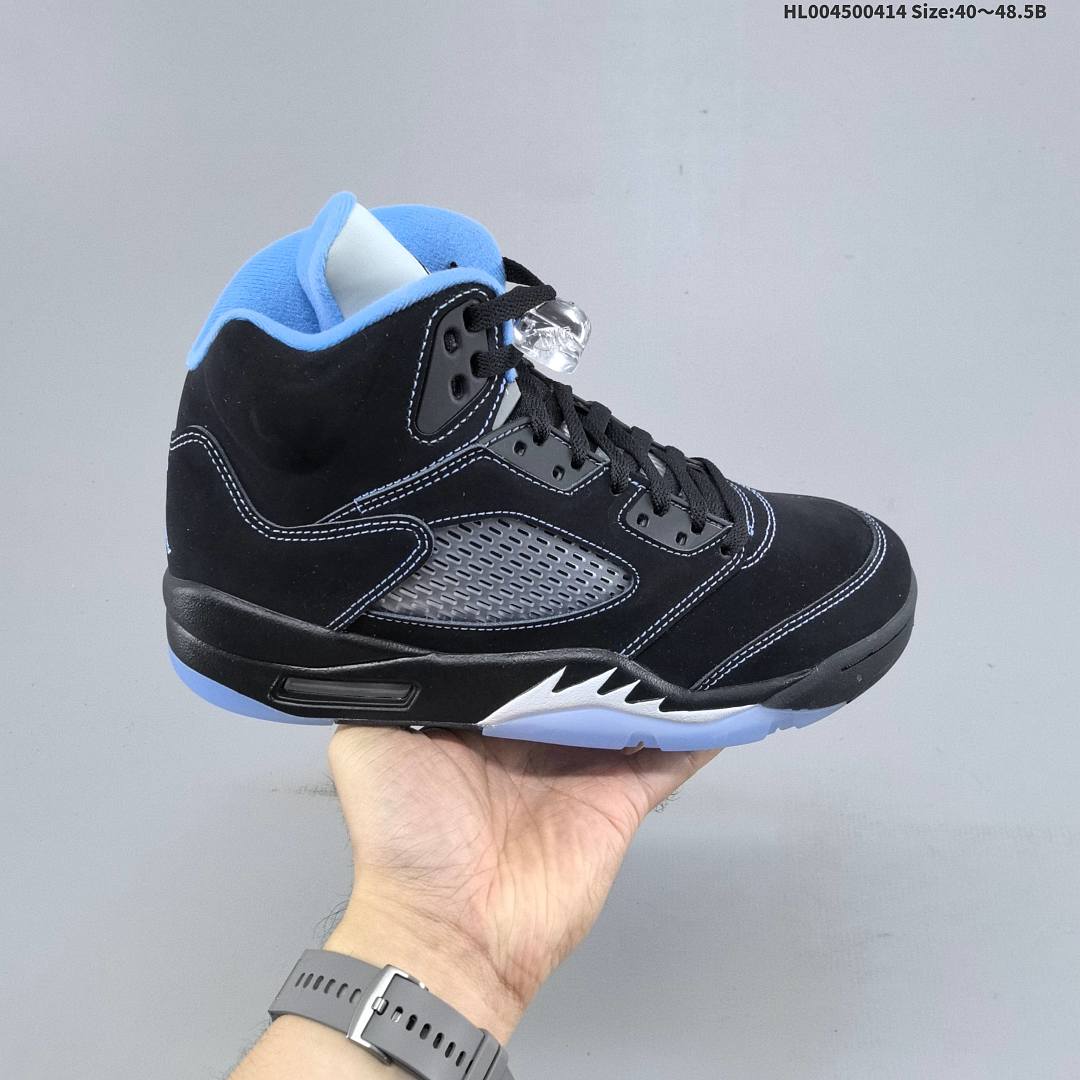 Air Jordan 5 Retro "Black University Blue" AJ5 5 aj5 5 - foto 2