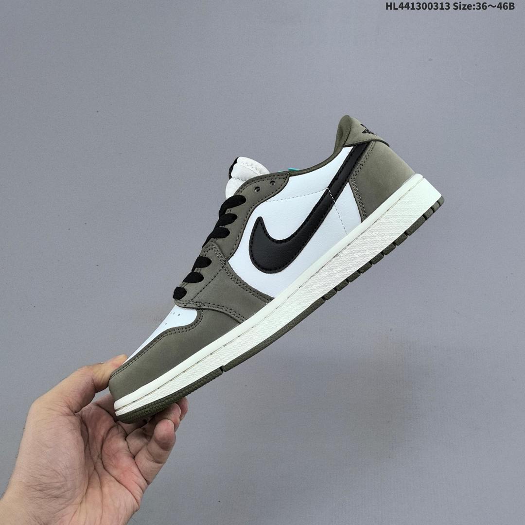 Air Jordan 1 Low OG "Medium Olive" AJ1 1 aj1 1 - foto 4