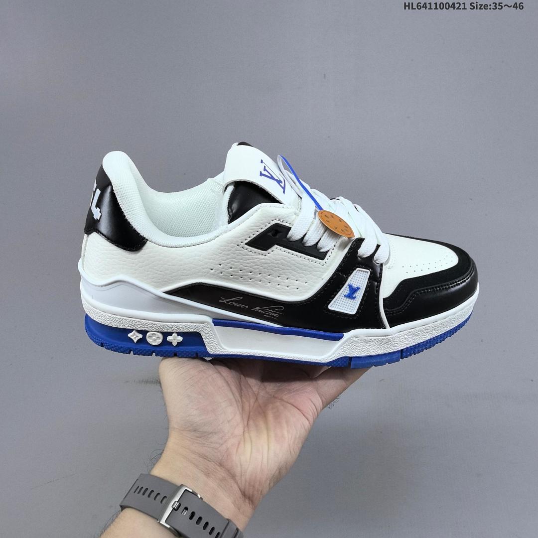 Louis Vuitton Trainer Sneaker Low LV ID Size 46 - foto 2