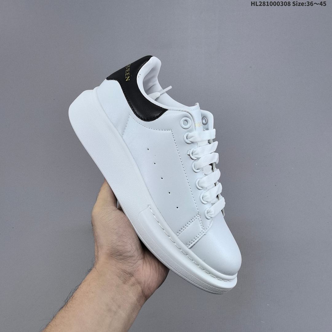 Alexander McQueen · Sole Leather Sneakers HL281000308 Size 4 - foto 4