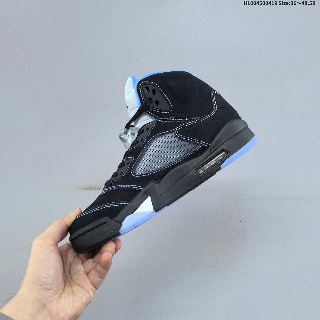 Air Jordan 5 Retro "Black University Blue" AJ5 5 aj5 5 - foto 4