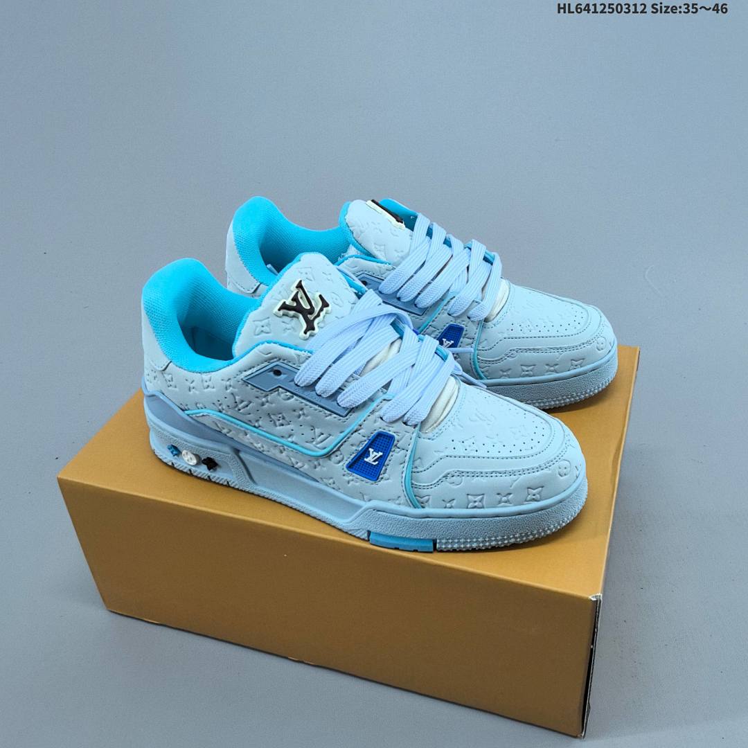 Louis Vuitton Trainer Sneaker Low LV ID Size 46 - foto 3
