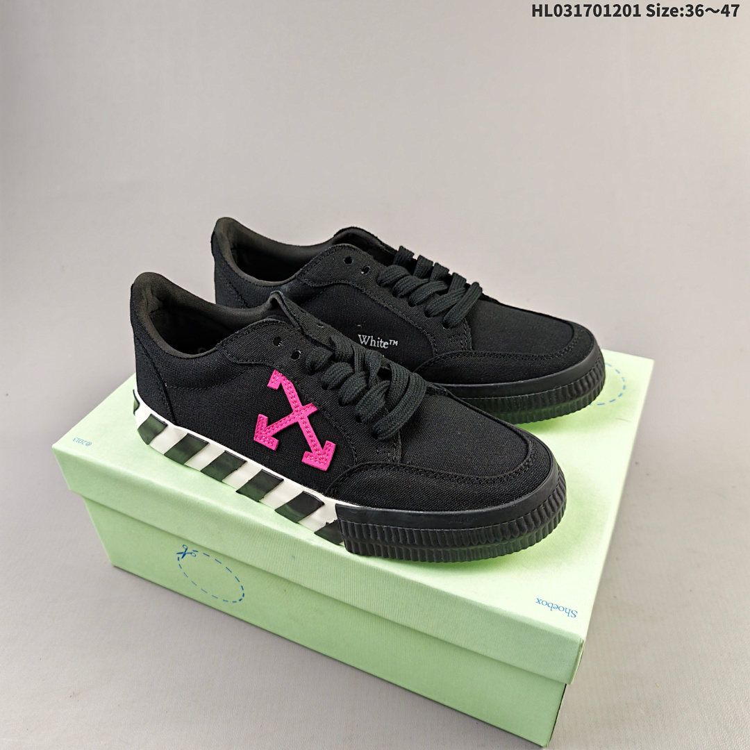 OFF-WHITE Vulcanized Striped Low Top ID Size 47
