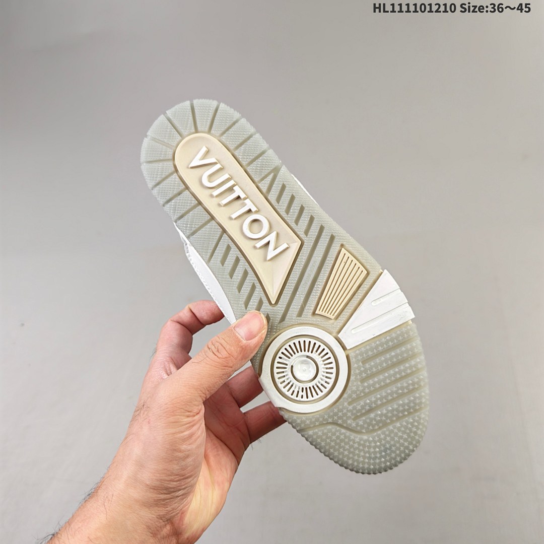 Louis Vuitton Trainer Sneaker Low LV ID Size 45 - foto 4