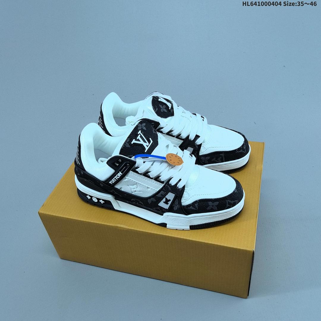Louis Vuitton Trainer Sneaker Low LV ID Size 46 - foto 3