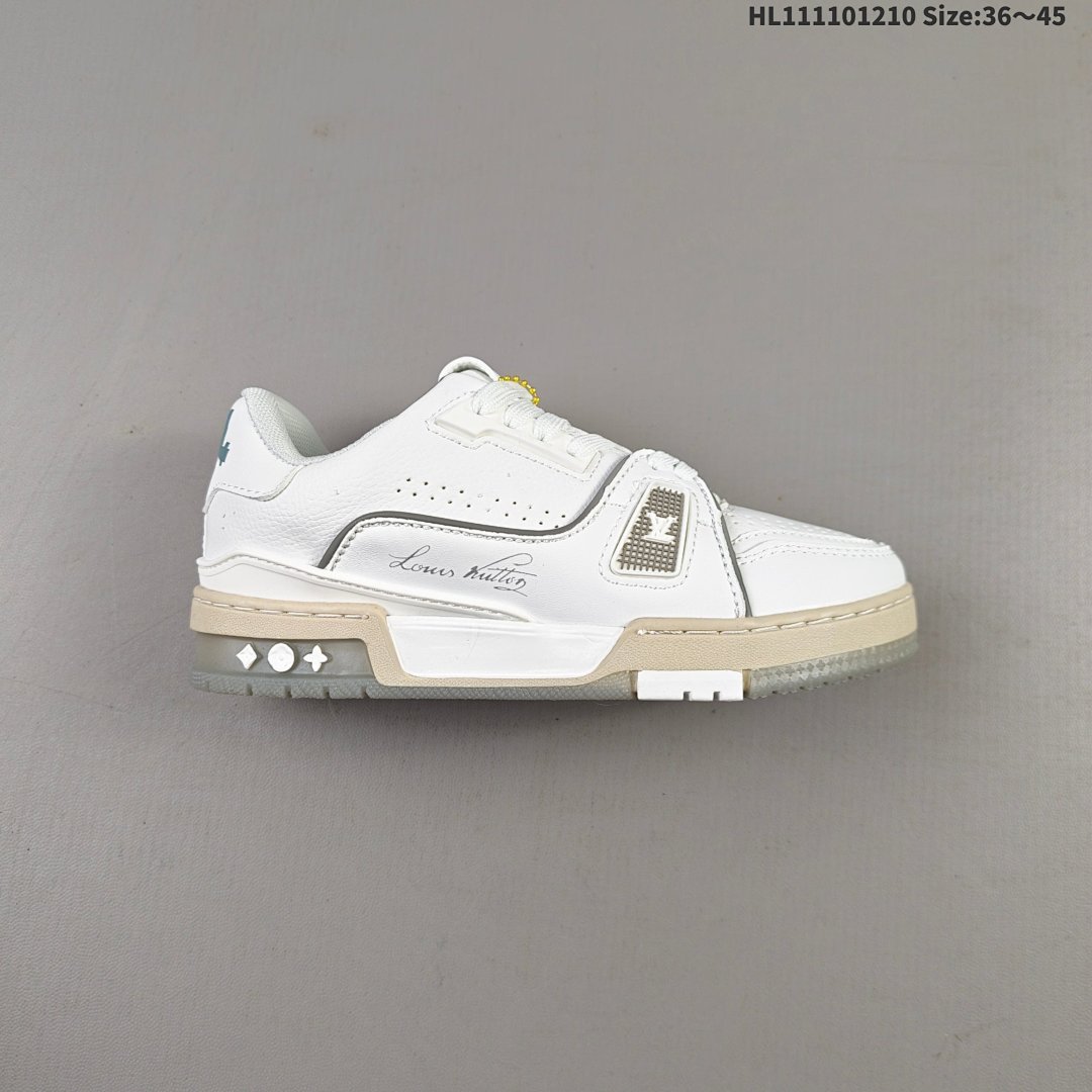 Louis Vuitton Trainer Sneaker Low LV ID Size 45 - foto 9