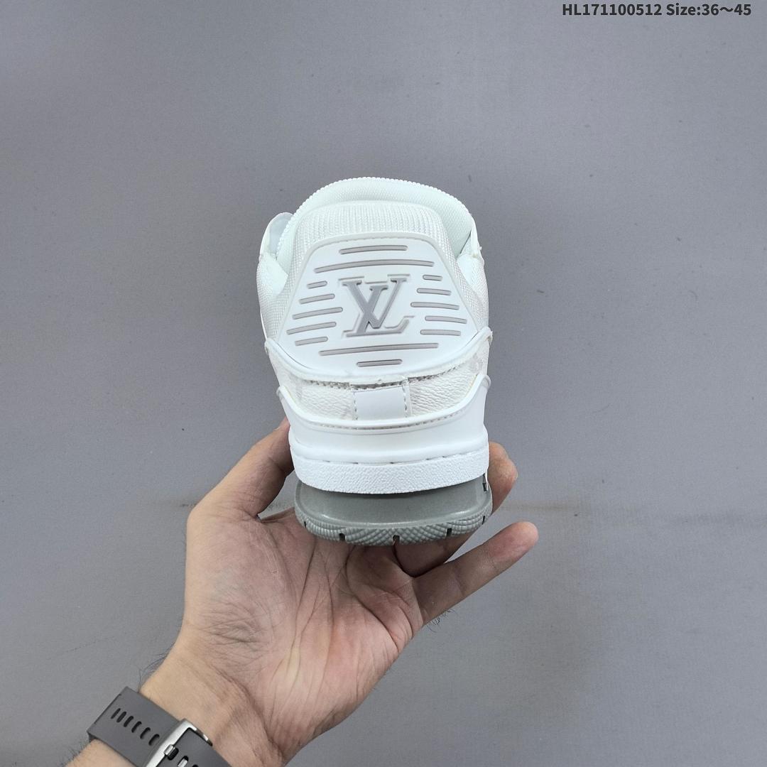 Louis Vuitton Trainer Sneaker Low LV ID Size 45 - foto 6