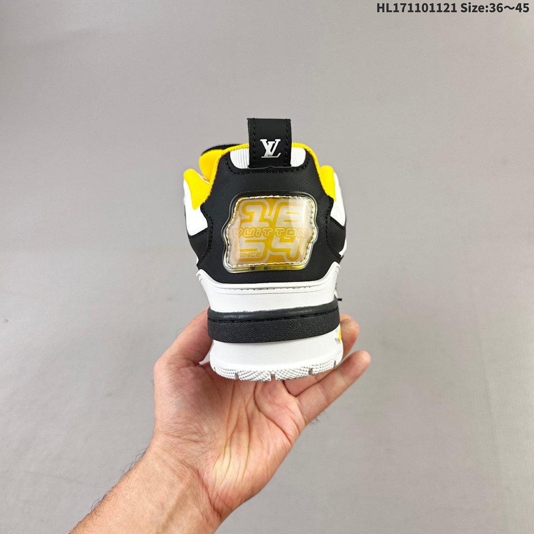 Louis Vuitton Trainer Sneaker Low LV ID Size 45 - foto 6