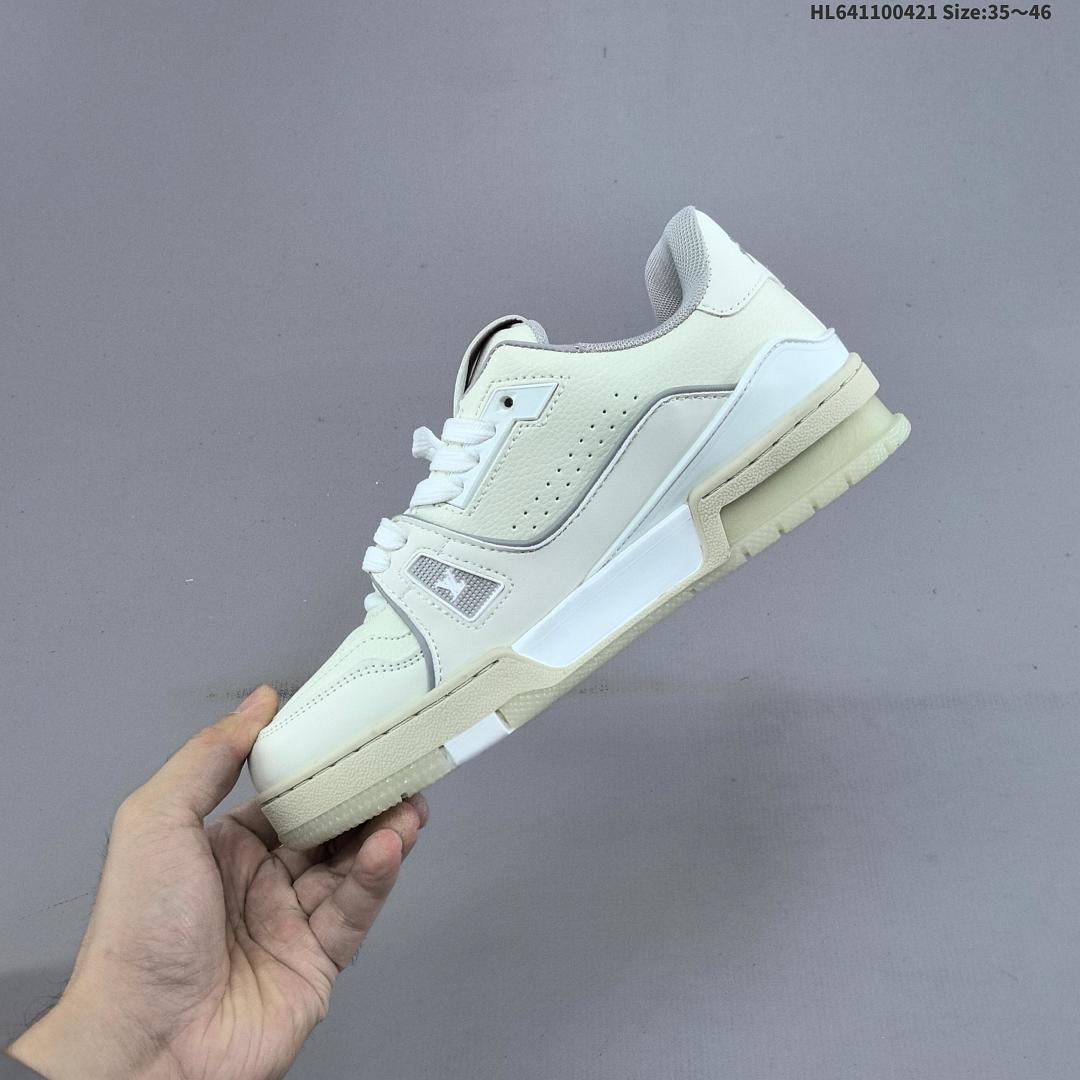 Louis Vuitton Trainer Sneaker Low LV ID Size 46 - foto 7