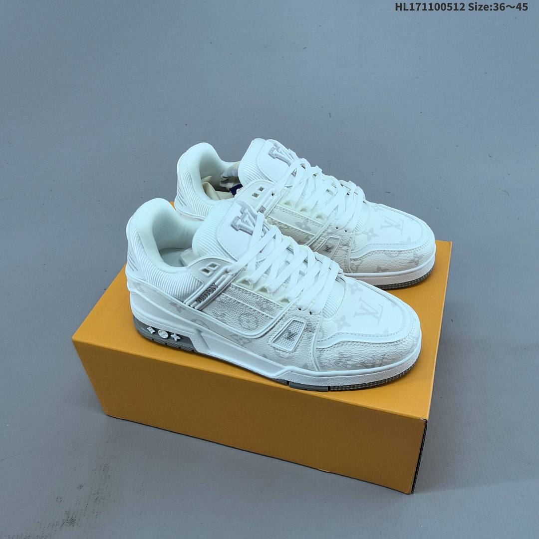 Louis Vuitton Trainer Sneaker Low LV ID Size 45