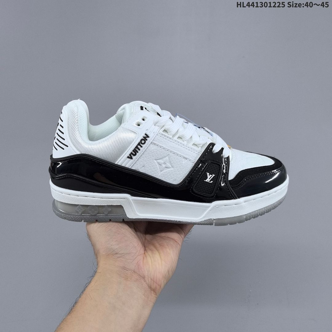 Louis Vuitton Trainer Sneaker Low LV ID Size 45 - foto 8