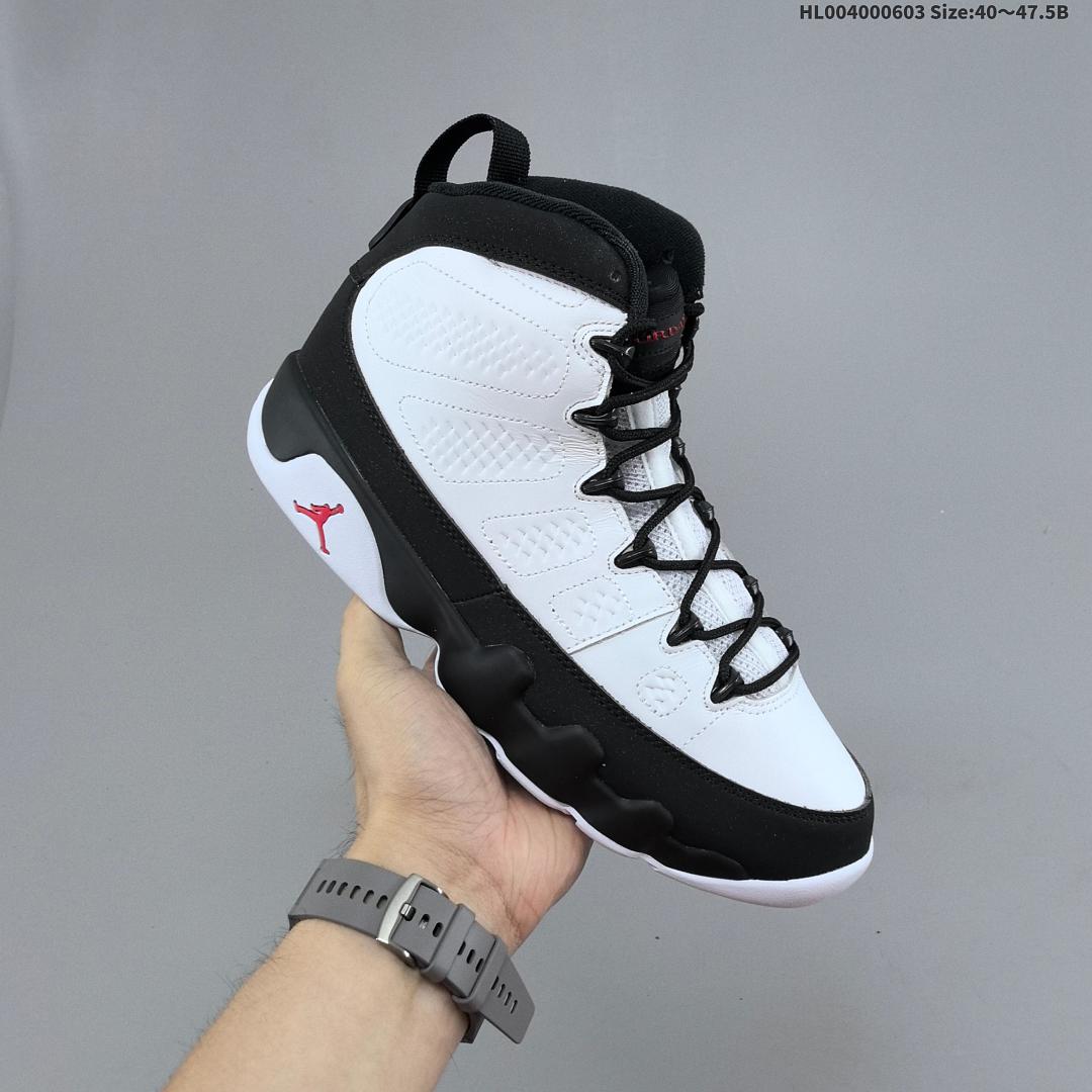 Air Jordan 9 Retro "White Black Red" AJ9 9 aj9 9 - foto 3