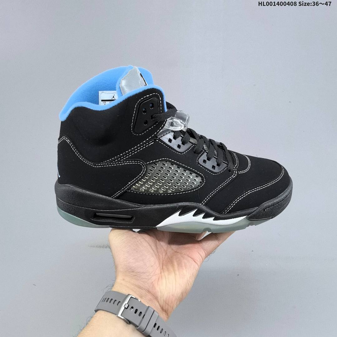 Air Jordan 5 Retro "Black University Blue" AJ5 5 aj5 5 - foto 2