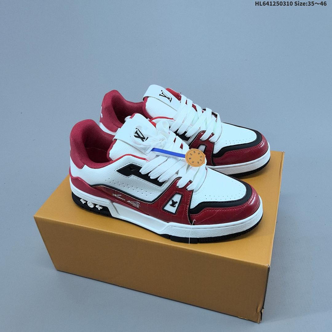 Louis Vuitton Trainer Sneaker Low LV ID Size 46 - foto 4