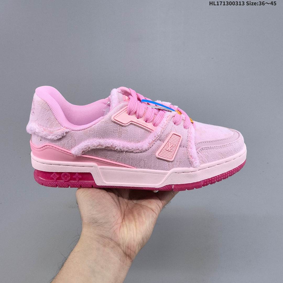Louis Vuitton Trainer Sneaker Low LV ID Size 45 - foto 3