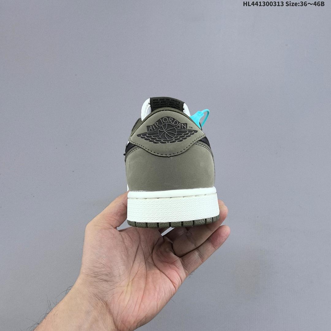 Air Jordan 1 Low OG "Medium Olive" AJ1 1 aj1 1 - foto 6