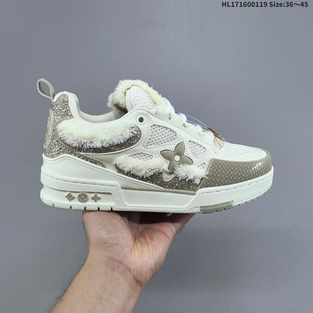 Louis Vuitton Trainer Sneaker Low LV ID Size 45 - foto 4