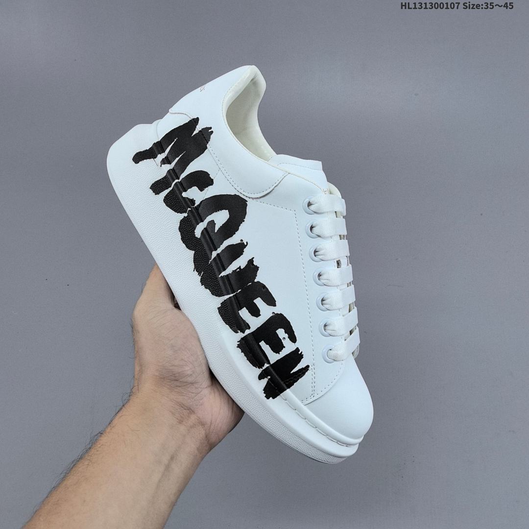 Alexander McQueen Sole Leather Sneakers 553770 HL131300107 - foto 6