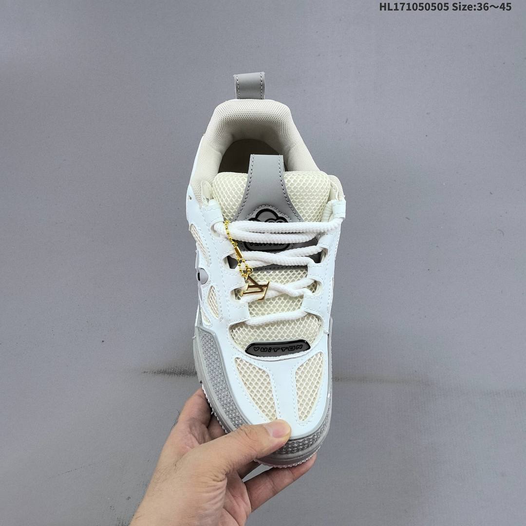 Louis Vuitton Trainer Sneaker Low LV ID Size 45 - foto 5