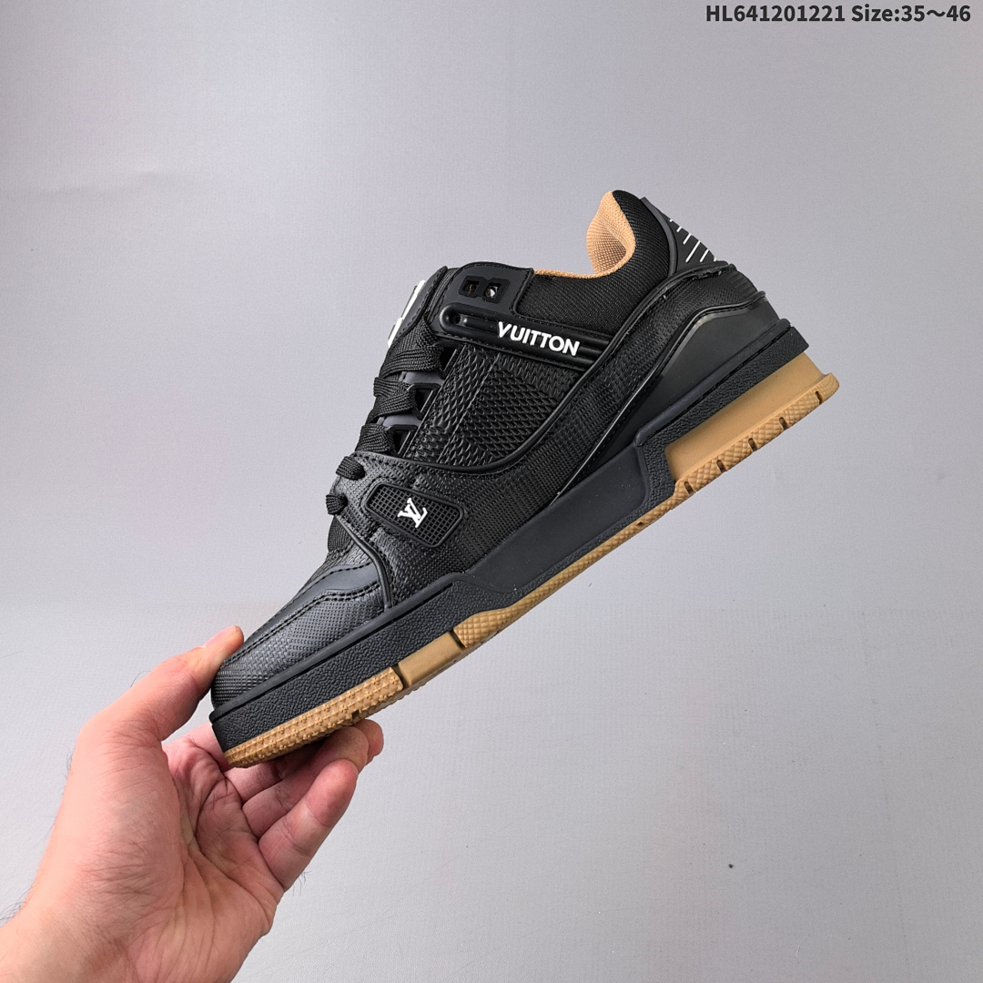 Louis Vuitton Trainer Sneaker Low LV ID Size 46 - foto 4