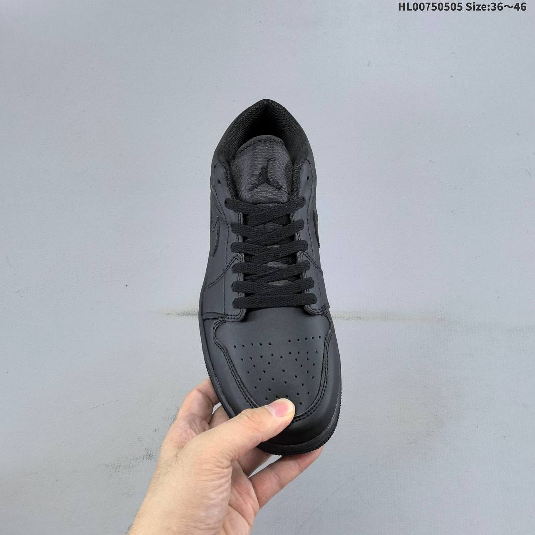 Air Jordan 1 Low "Triple Black" AJ1 1 aj1 1 Air Jordan 1 " - foto 5