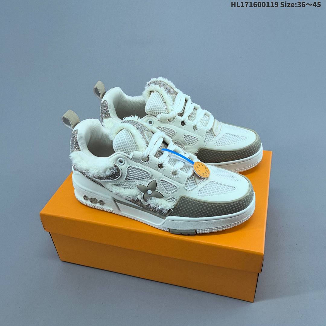 Louis Vuitton Trainer Sneaker Low LV ID Size 45