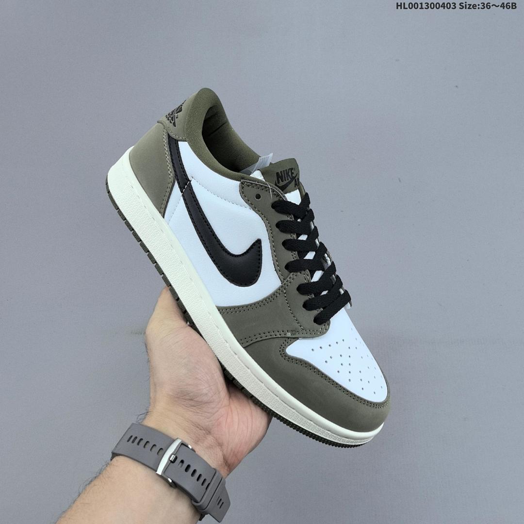 Air Jordan 1 Low OG "Medium Olive" AJ1 1 aj1 1 - foto 3