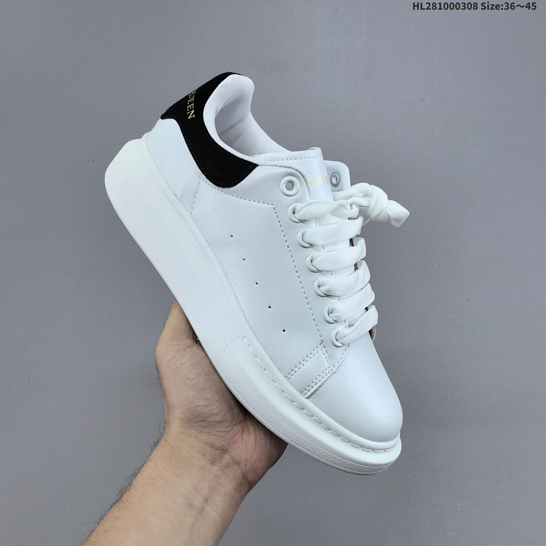 Alexander McQueen · Sole Leather Sneakers HL281000308 Size 4 - foto 5