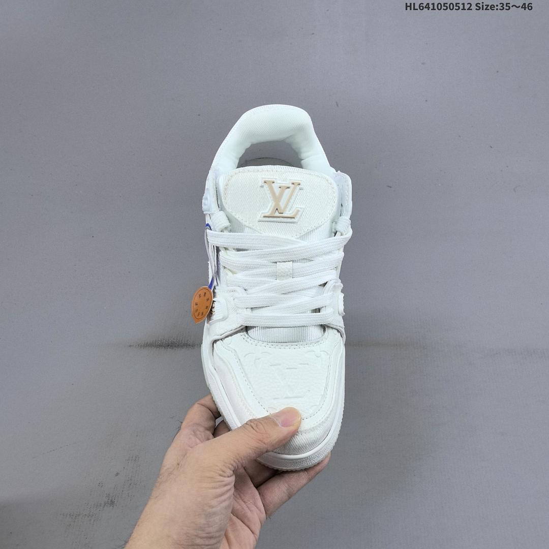 Louis Vuitton Trainer Sneaker Low LV ID Size 46 - foto 5
