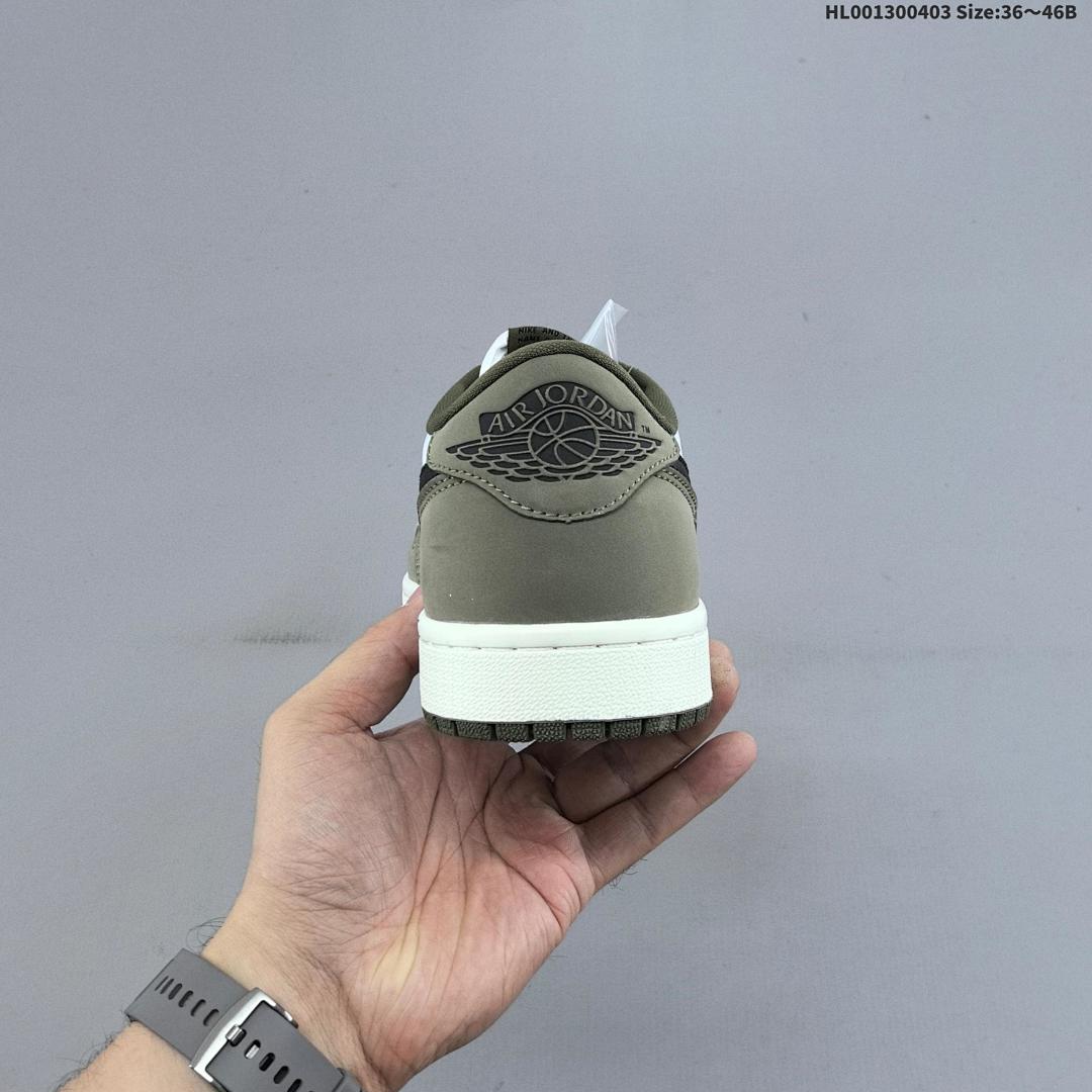 Air Jordan 1 Low OG "Medium Olive" AJ1 1 aj1 1 - foto 6
