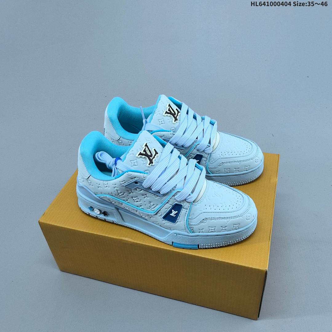 Louis Vuitton Trainer Sneaker Low LV ID Size 46 - foto 6
