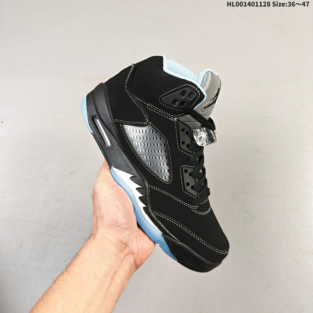 Air Jordan 5 Retro "Black University Blue" AJ5 5 aj5 5 - foto 8