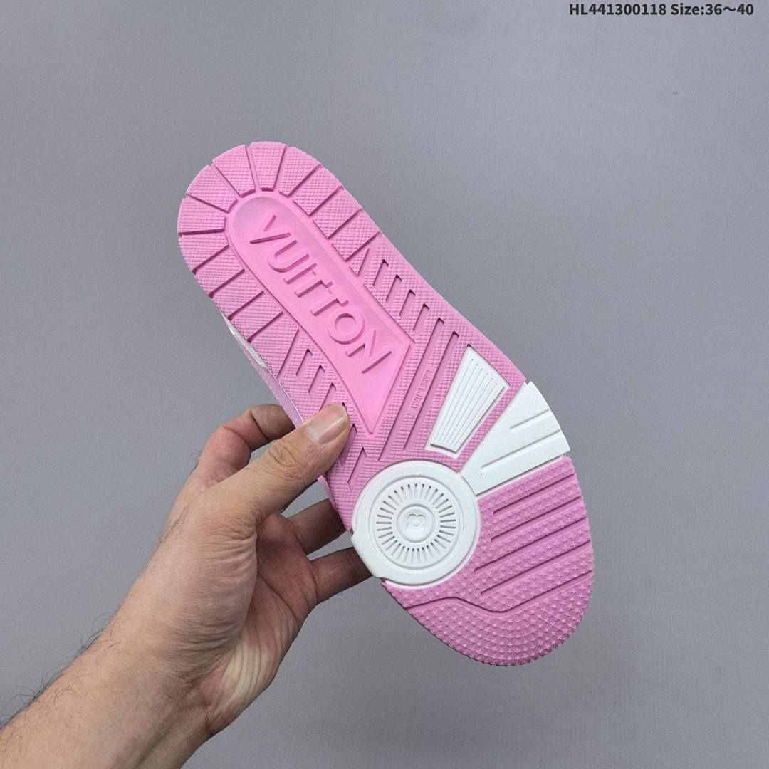 Louis Vuitton Trainer Sneaker Low LV ID Size 40 - foto 4
