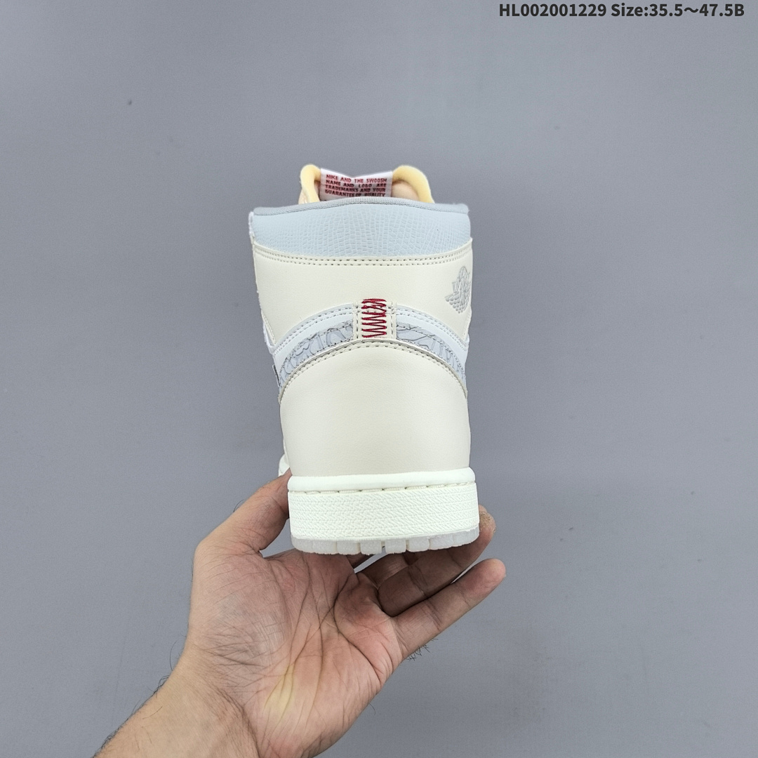 Air Jordan 1 High OG "Sail University Red" AJ1 1 aj1 1 - foto 5