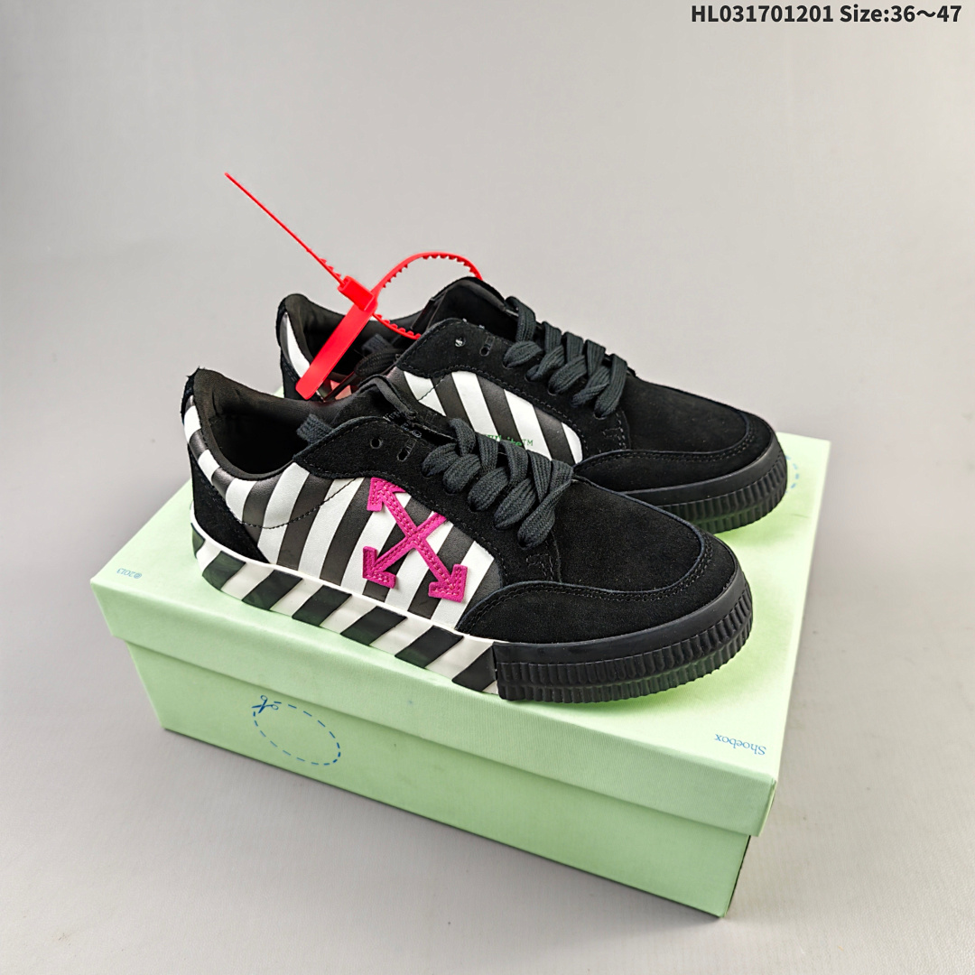 OFF-WHITE Vulcanized Striped Low Top ID Size 47 - foto 6