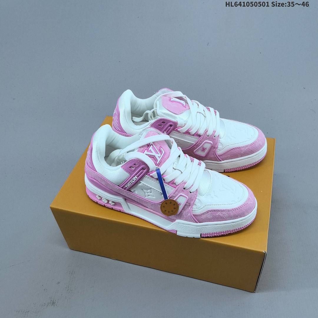 Louis Vuitton Trainer Sneaker Low LV ID Size 46 - foto 8