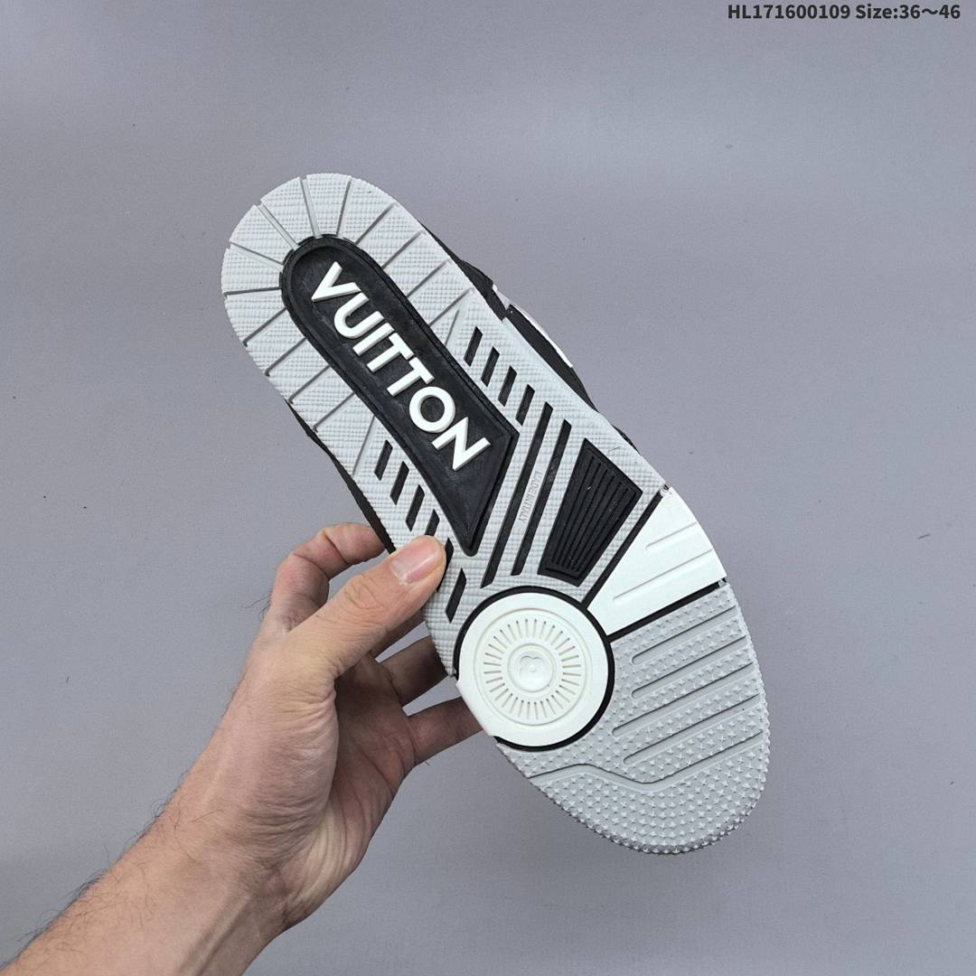 LV Louis Vuitton Trainer Sneaker Low ID Size 46 - foto 4