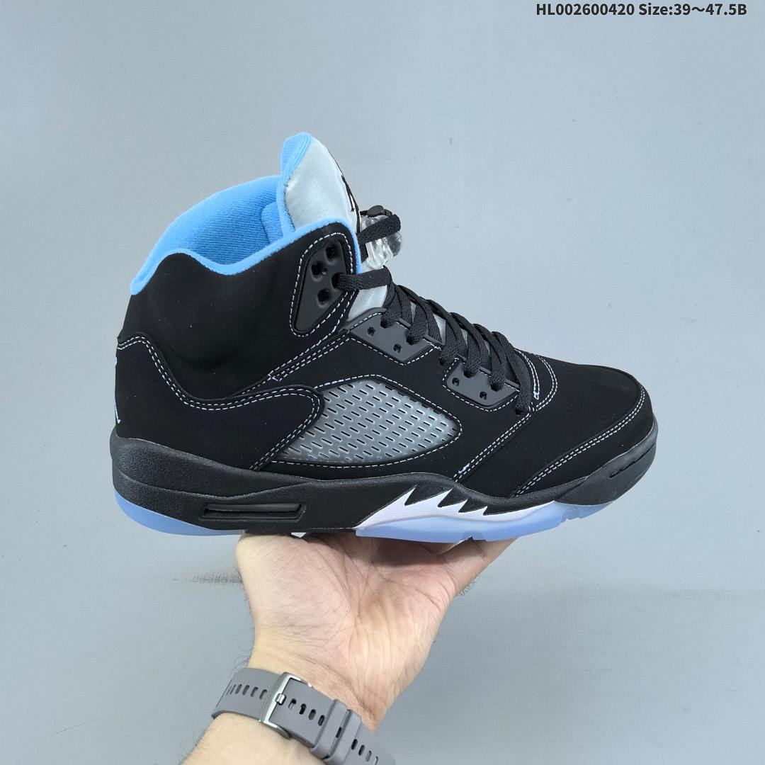 Air Jordan 5 Retro "Black University Blue" AJ5 5 aj5 5 - foto 2